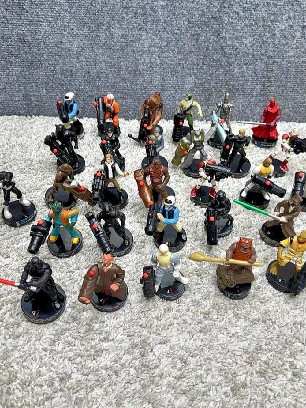 Hasbro Star Wars Attacktix Action Figure Toy Lot 2005 Battle Game (Read)